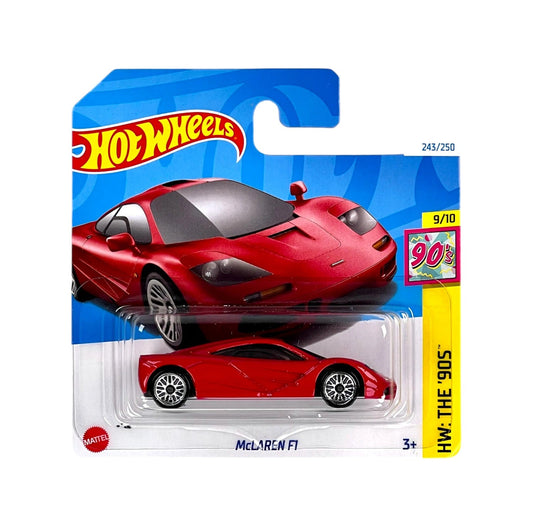 Hot Wheels - McLaren F1 Red - HW The '90s 9/10 - Scale 1/64 Approximately