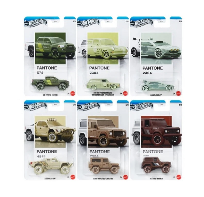 Hot Wheels - Set Pantone Series 2026 - Silver Series - 1/64 Scale