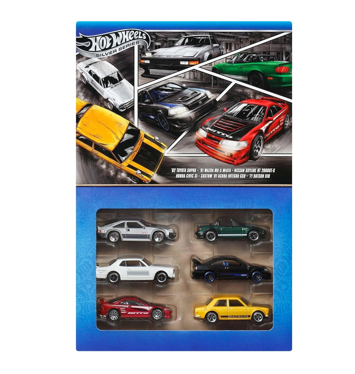 Hot Wheels - Coffret Rues du Japon - Série Argent - Échelle 1/64