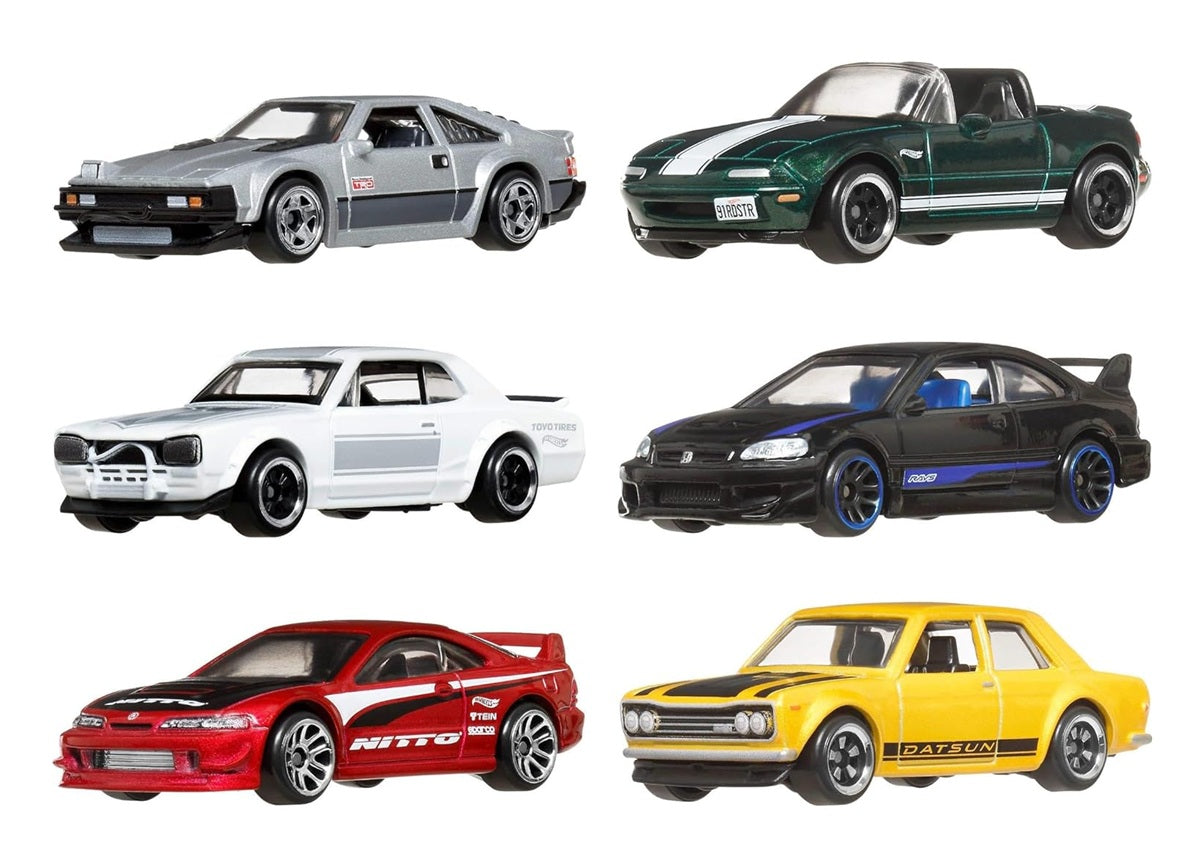 Hot Wheels - Coffret Rues du Japon - Série Argent - Échelle 1/64