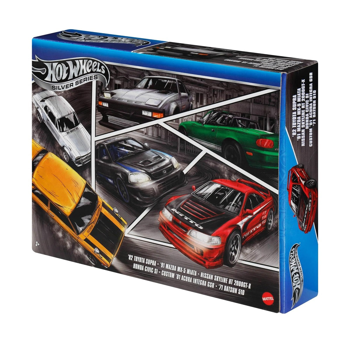 Hot Wheels - Coffret Rues du Japon - Série Argent - Échelle 1/64