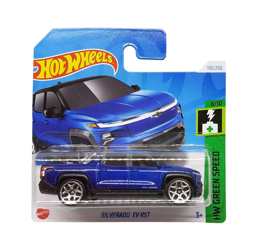 Hot Wheels - Silverado EV RST - HW Green Speed 8/10 - Scala 1/64 Circa