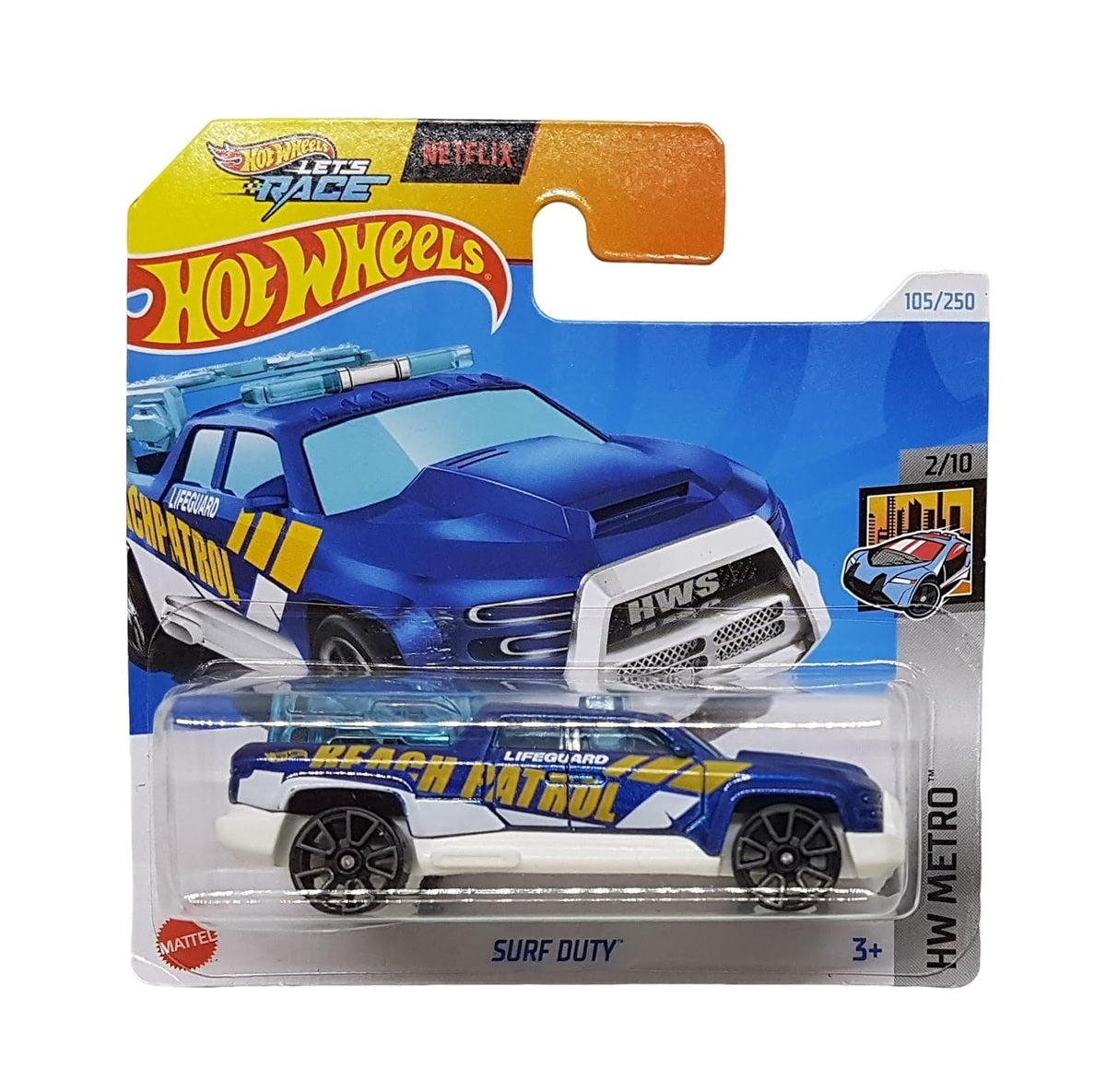 Hot Wheels - Surf Duty - HW Metro 2/10 - Scale 1/64 Approx