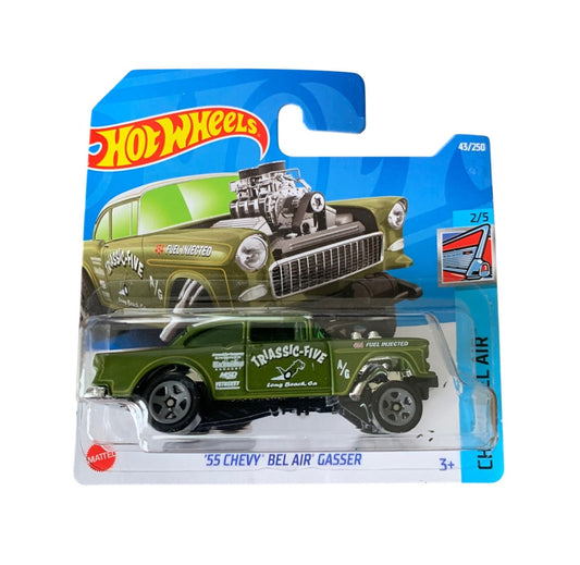Hot Wheels - '55 Chevy Bel Air Vert - HW Chevy Bel Air 2/5 - Échelle 1/64 Circa