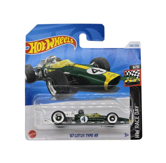 Hot Wheels - '67 Lotus Type 49 #4 - HW Race Day 8/10 - Scale 1/64 Approximately