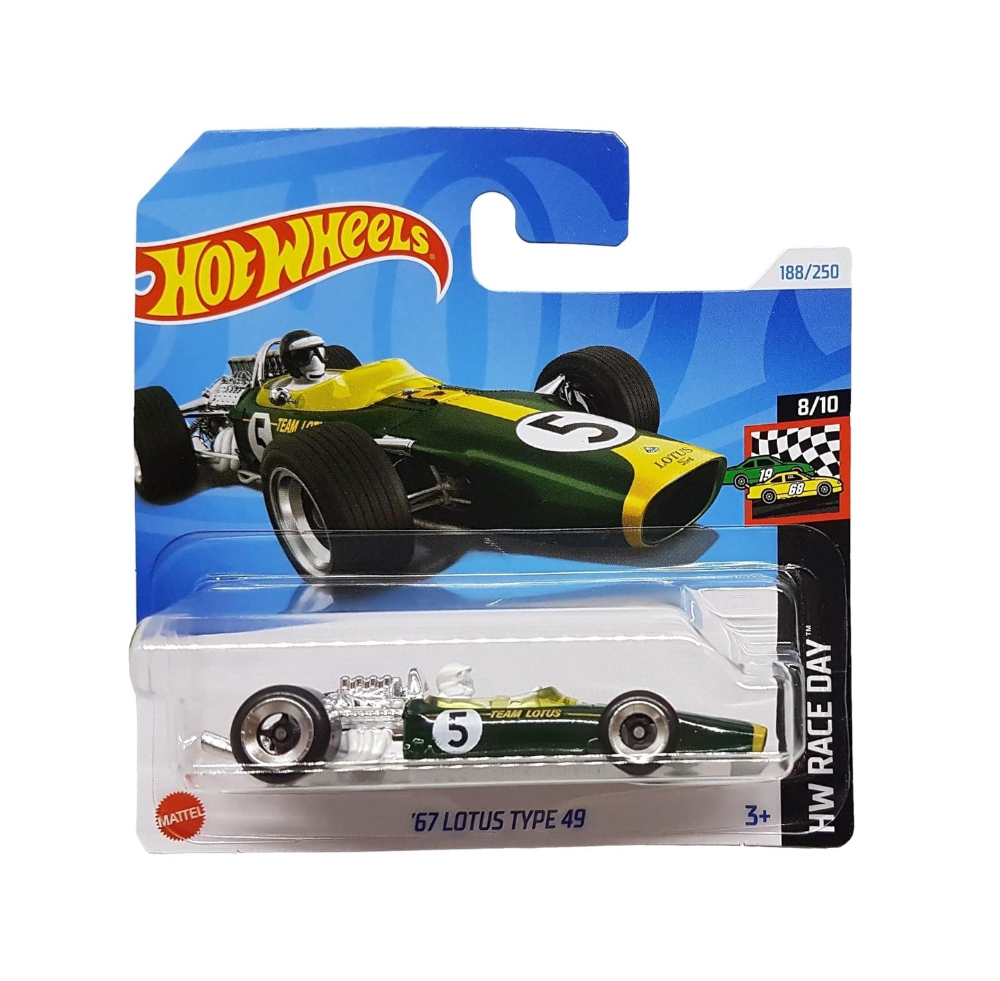 Hot Wheels - '67 Lotus Type 49 - HW Race Day 8/10 - Scale 1/64 Approximately