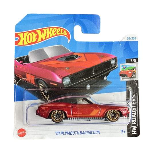 Hot Wheels - '70 Plymouth Barracuda - HW Roadster 3/5 - Scale 1/64 Approximately