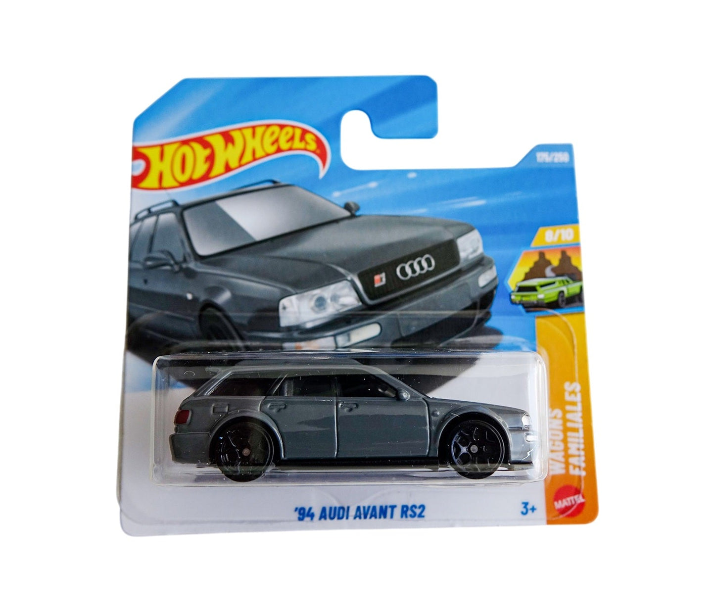 Hot Wheels - '94 Audi Avant RS2 Grey - HW Wagon Familiales 8/10 - Scala 1/64 Circa
