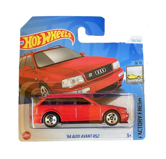 Hot Wheels - '94 Audi Avant RS2 Red - HW Factory Fresh 9/10 - Scale 1/64 Approximately