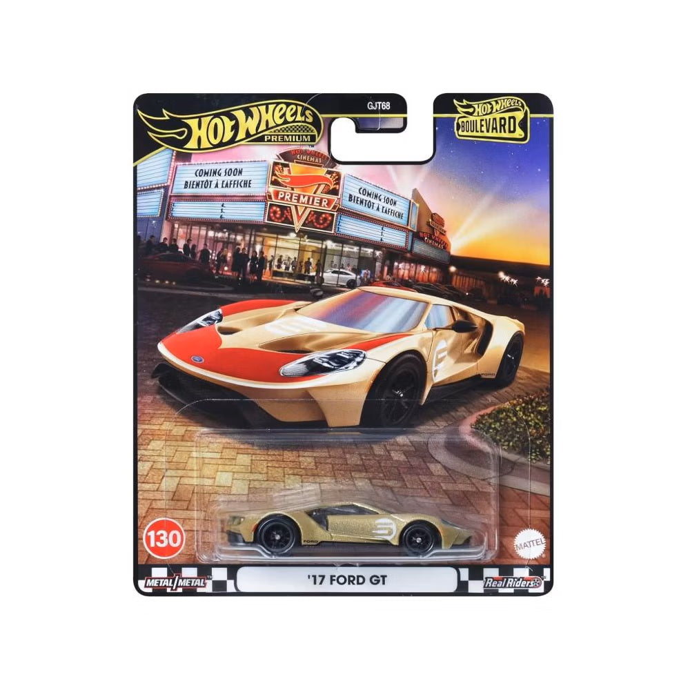 Hot Wheels Premium - '17 Ford GT #130 Boulevard Series - 1/64 Scale