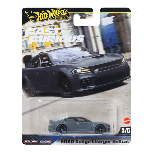 Hot Wheels Premium - 2020 Dodge Charger Hellcat Fast &amp; Furious - 1/64 Scale