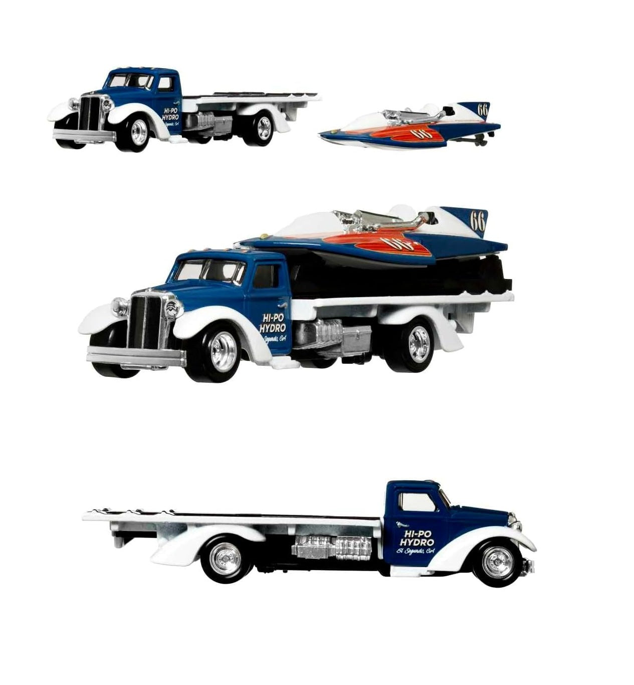 Hot Wheels Premium - HW Classic Hydroplane & Speed Waze - Series Car Culture Team Transport - Scala 1/64