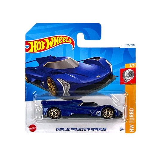Hot Wheels - Cadillac Project GTP Hypercar Blue - HW Turbo 3/5 - Scale 1/64 Approximately