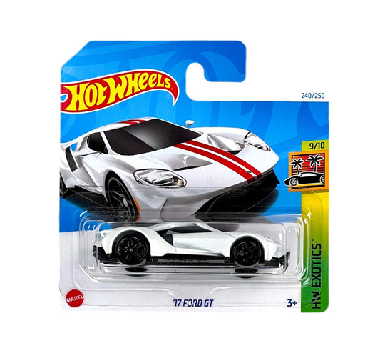 Hot Wheels - '17 Ford GT White - HW Exotics 9/10 - Scale 1/64 Approximately