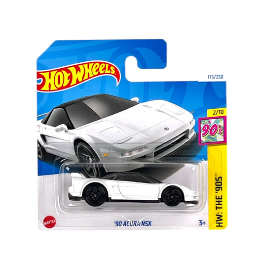 Hot Wheels - '90 Acura NSX White - HW The '90s 2/10 - Scale 1/64 Approximately