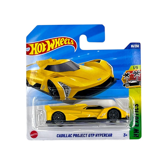 Hot Wheels - Cadillac Project GTP Hypercar Yellow - HW Exotics 1/5 - Scale 1/64 Approximately