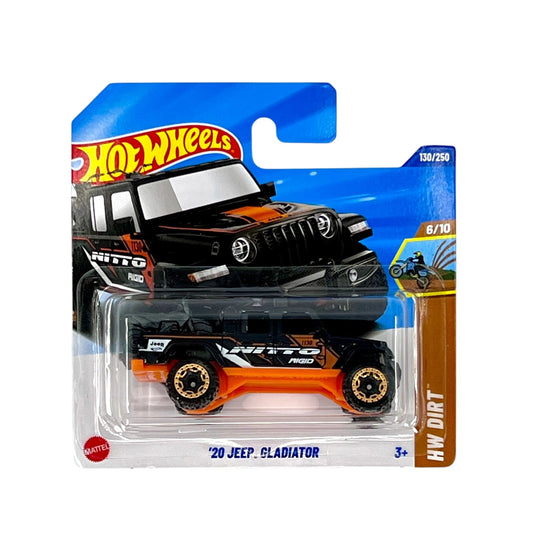 Hot Wheels - '20 Jeep Gladiator Black - HW Dirt 6/10 - Scale 1/64 Approximately