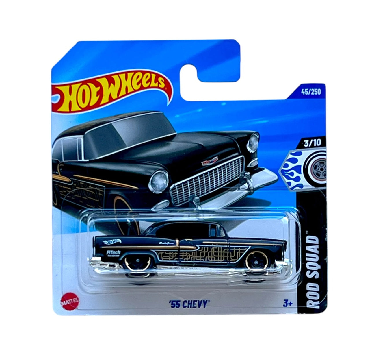 Hot Wheels - '55 Chevy - HW Rod Squad 3/10 - Scale 1/64 Approximately