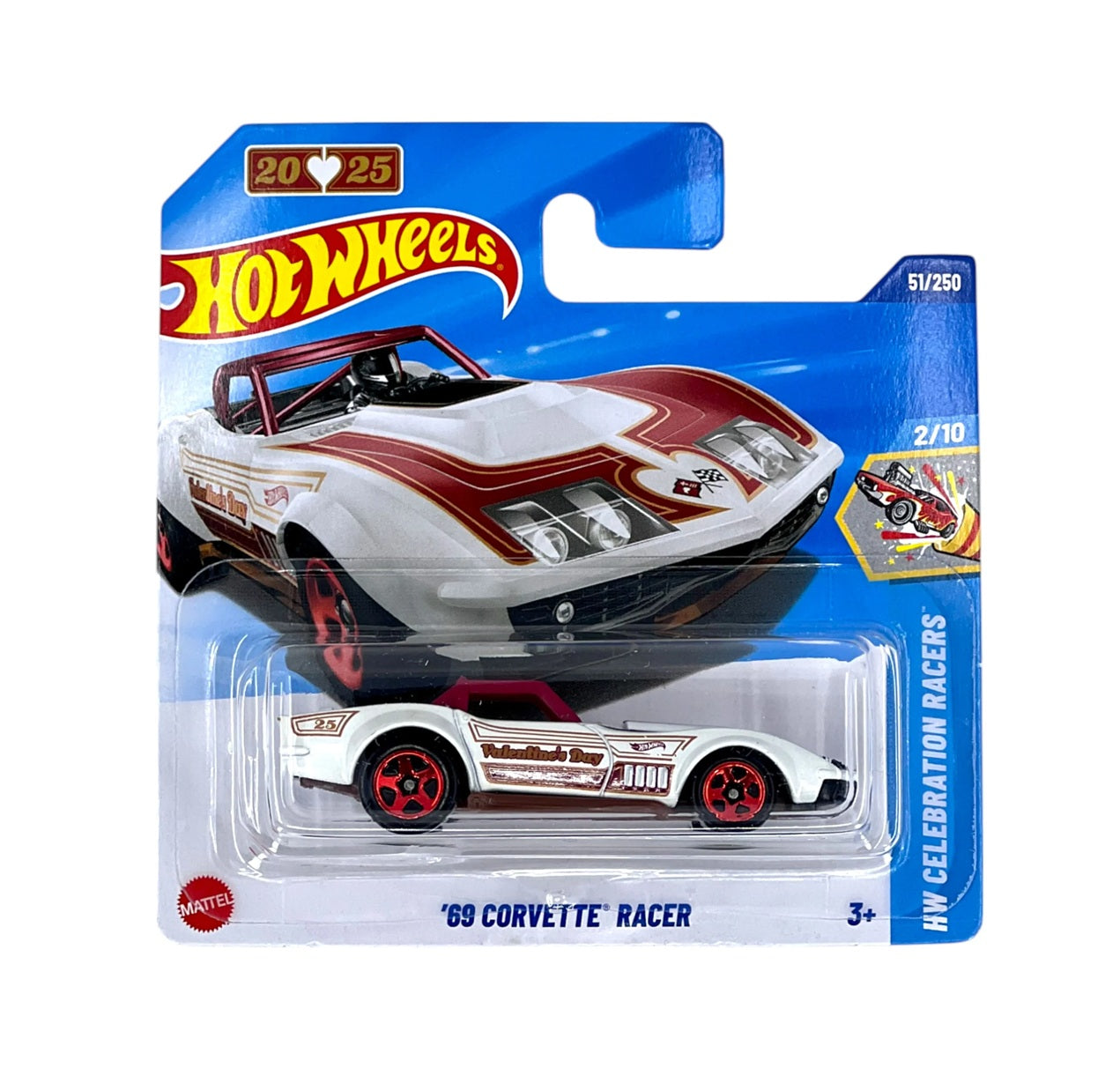 Hot Wheels - '69 Corvette Racer - HW Celebration Racers 2/10 - Scale 1/64 Approximately