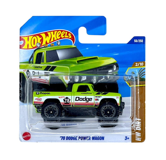 Hot Wheels - '70 Dodge Power Wagon - Dirt 2/10 - Scale 1/64 Approximately