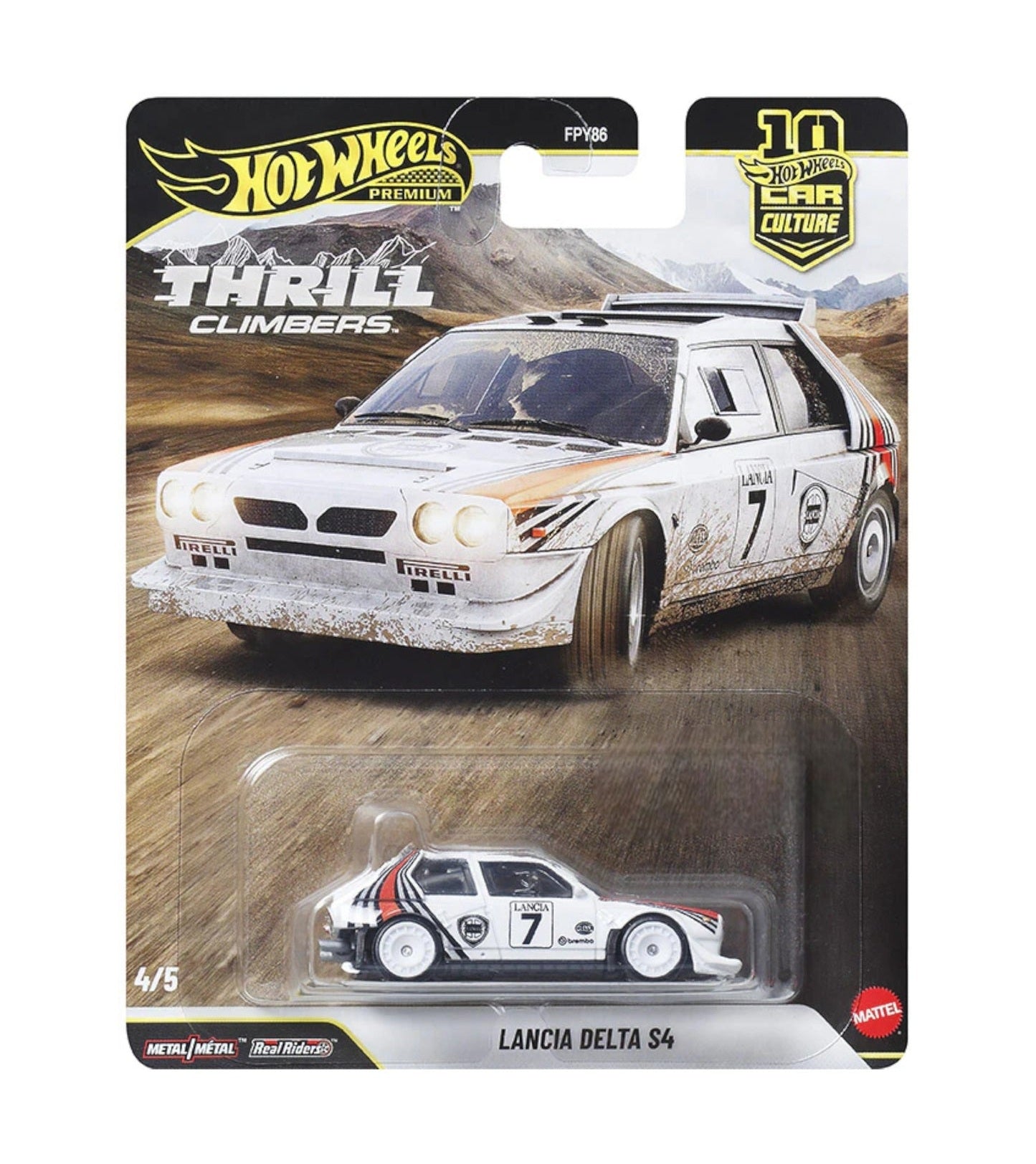Hot Wheels Premium - Lancia Delta S4 Thrill Climbers - Scala 1/64
