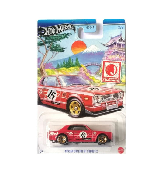 Hot Wheels J-Imports - Nissan Skyline HT 2000 GT-X - Scale 1/64 Approximately