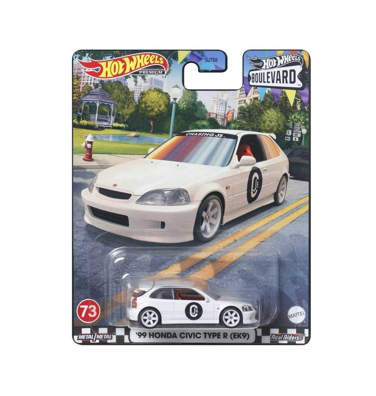 Hot Wheels Premium - '99 Honda Civic Type R (EK9) #73 - Series Boulevard - Scale 1/64
