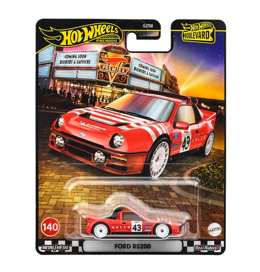 Hot Wheels Premium - Ford RS200 n° 140 - Série Boulevard - Échelle 1/64