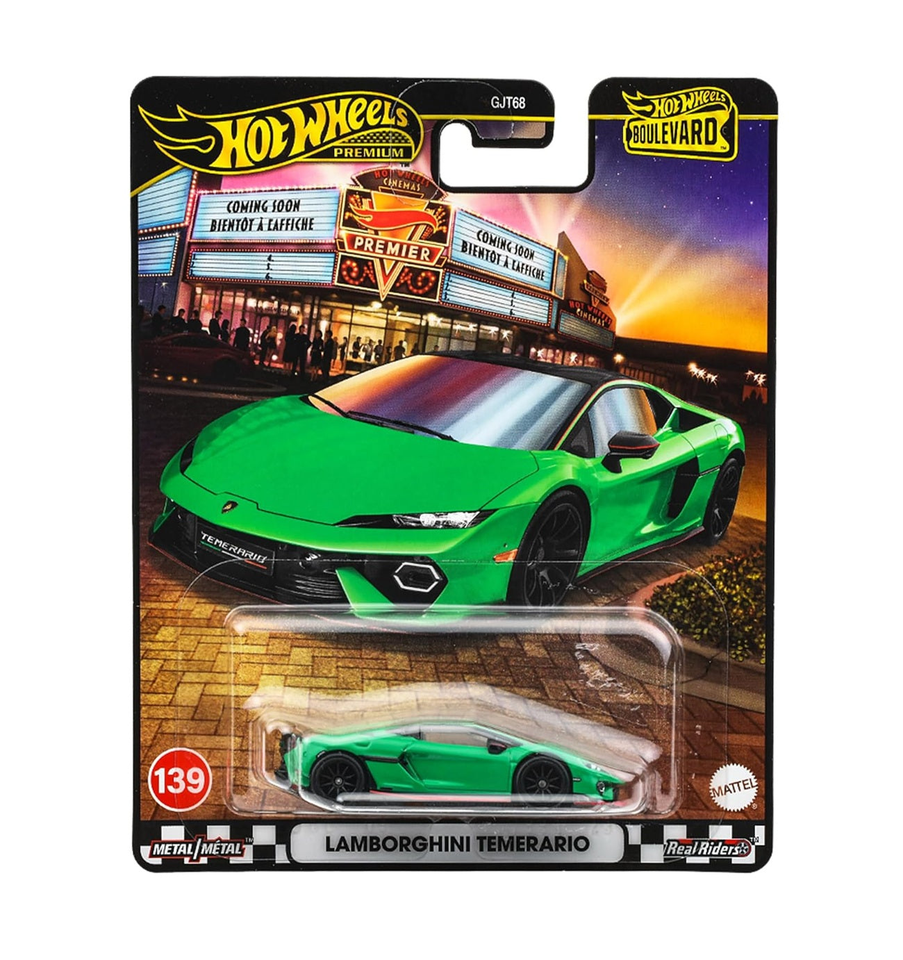 Hot Wheels Premium - Lamborghini Temerario n° 139 - Série Boulevard - Échelle 1/64