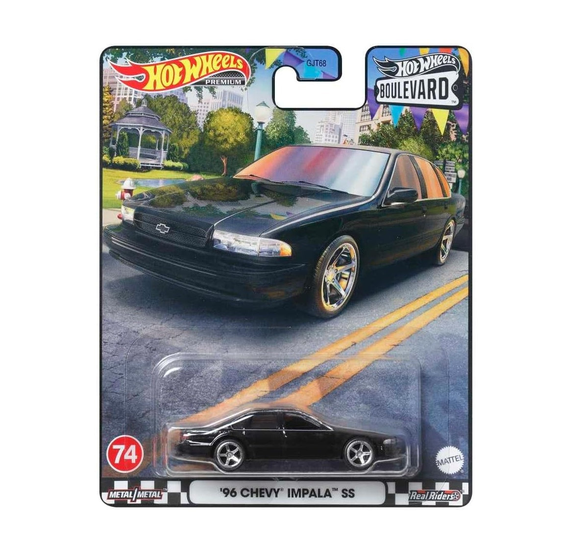 Hot Wheels Premium - '96 Chevy Impala SS Black #74 - Series Boulevard - Scala 1/64