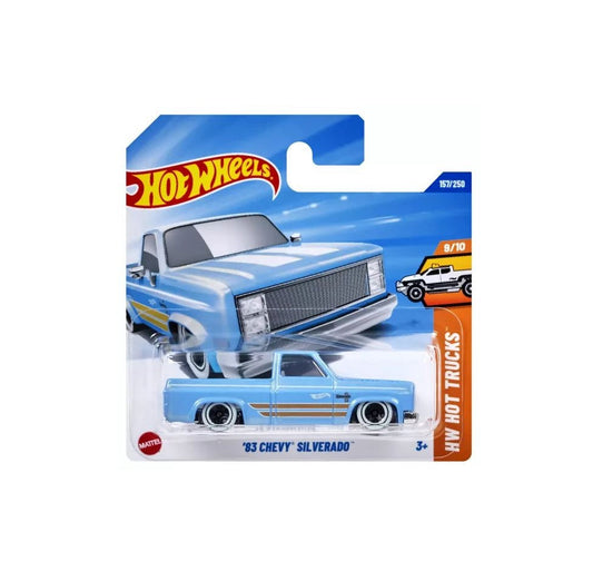Hot Wheels - '83 Chevy Silverado - HW Hot Trucks 9/10 - Scale 1/64 Approximately