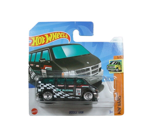 Hot Wheels - Dodge Van Black - HW Vans 5/5 - Scale 1/64 Approx