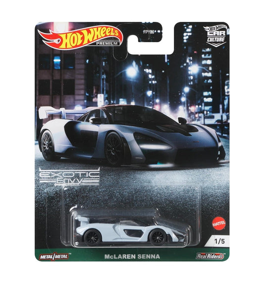 Hot Wheels Premium - McLaren Senna - Series Exotic Envy - Scala 1/64