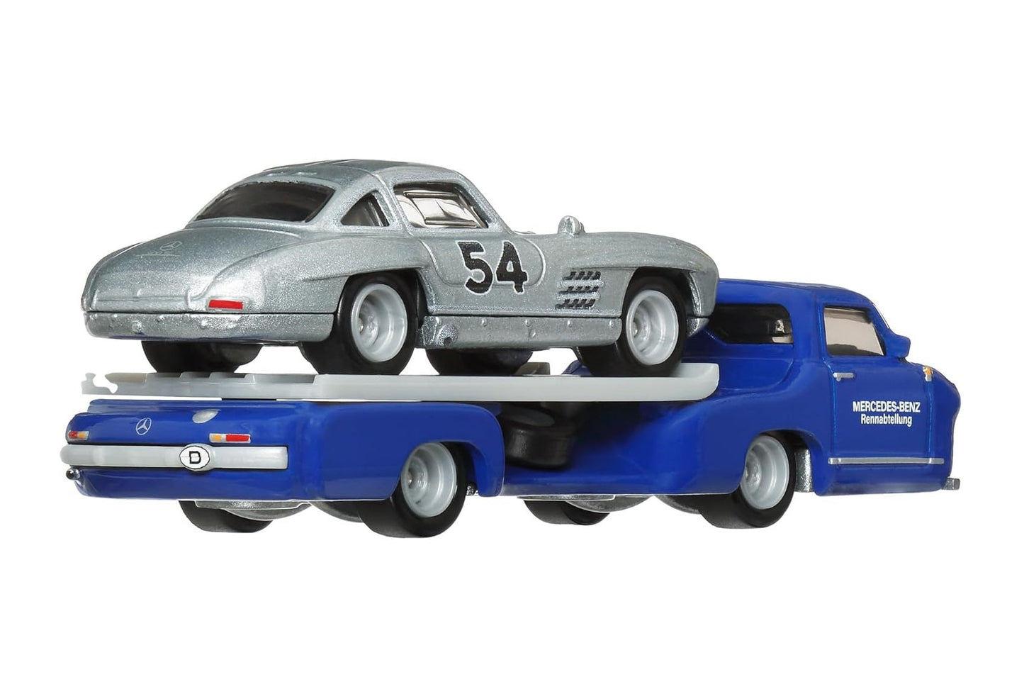 Mercedes-Benz 300SL + '55 Mercedes-Benz Blaues Wunder - Series Car Culture Team Transport - Hot Wheels Premium - Scala 1/64