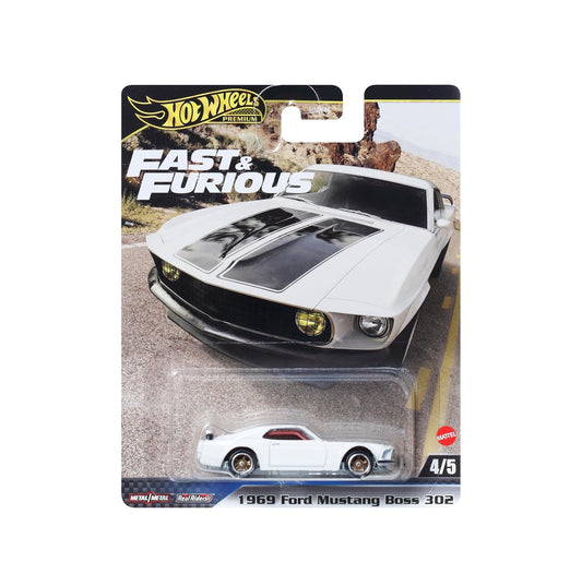 Hot Wheels Premium - 1969 Ford Mustang Boss 302 Fast & Furious - Scala 1/64