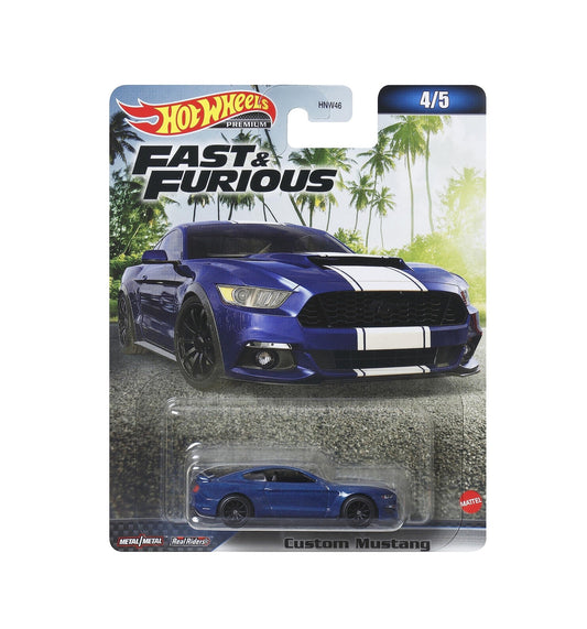 Hot Wheels Premium - Custom Mustang Fast & Furious - Scala 1/64