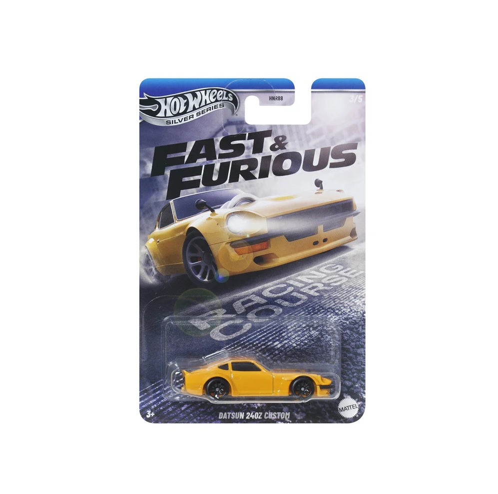 Hot Wheels - Datsun 240Z Custom Fast &amp; Furious - Silver Series - Scale 1/64