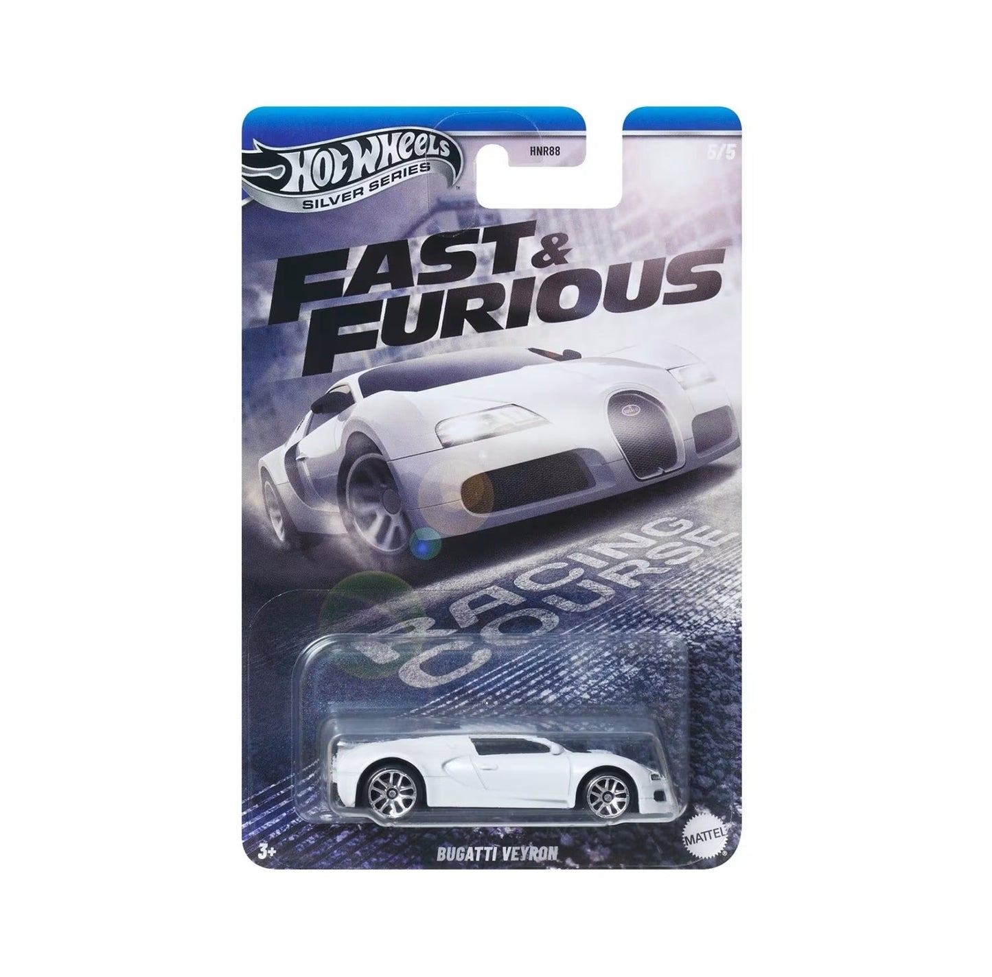 Hot Wheels - Bugatti Veyron Fast &amp; Furious - Silver Series - Scale 1/64