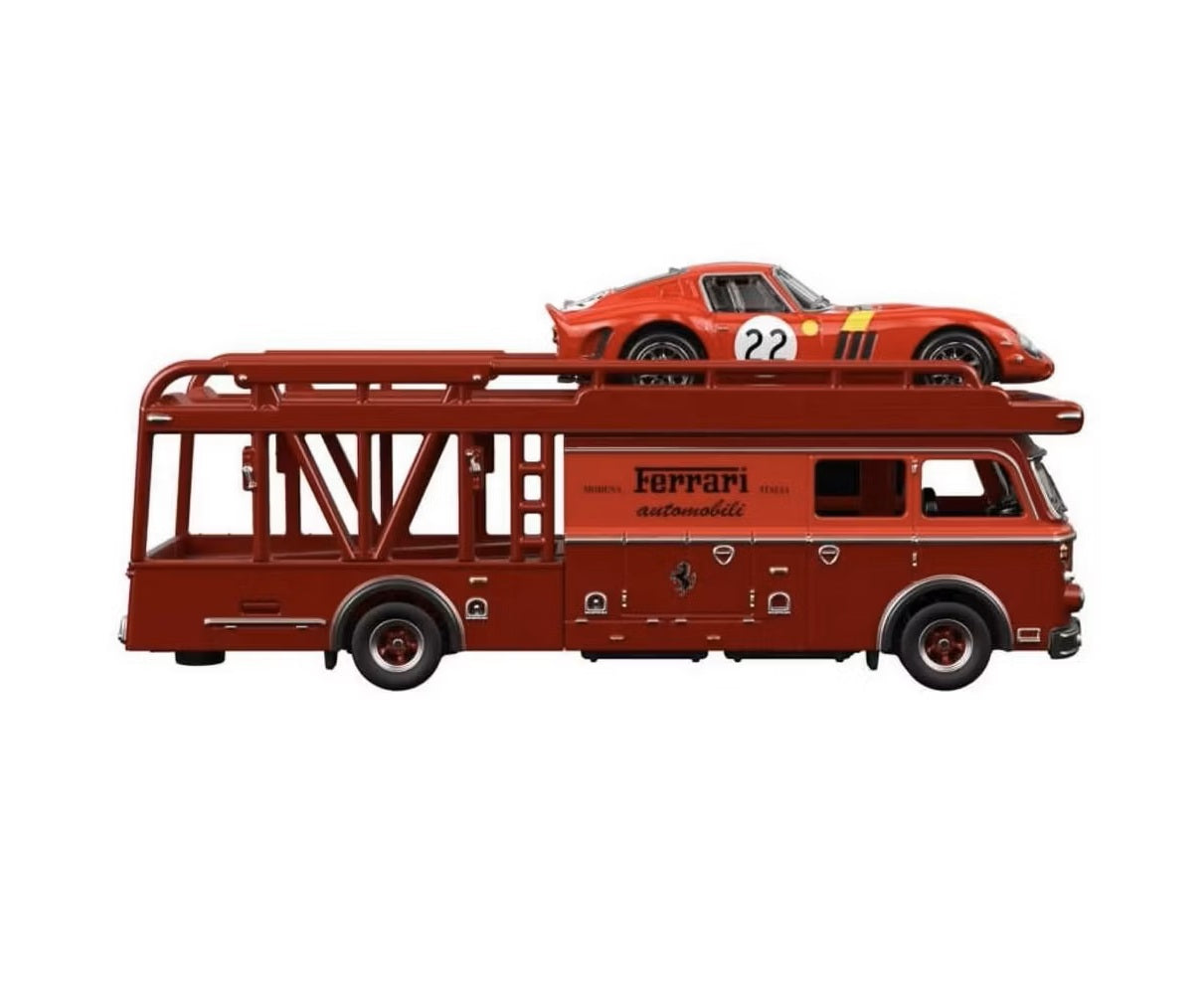 Hot Wheels Premium - Ferrari 250 GTO + Fiat 642 RN2 Bartoletti Transporter - Series Car Culture Team Transport - Hot Wheels Premium - Scale 1/64