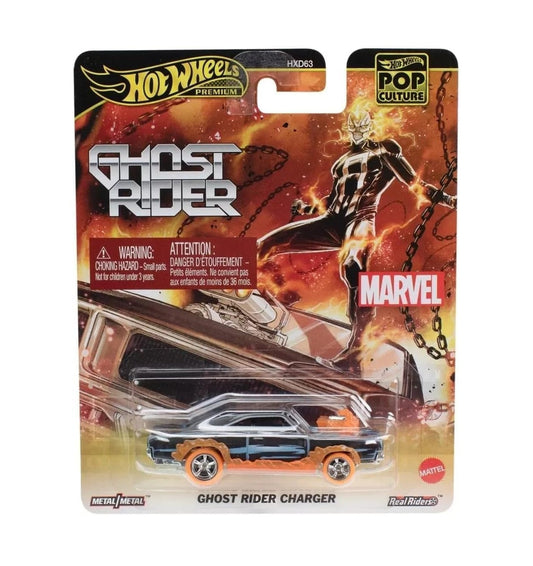 Hot Wheels Premium - Ghost Rider Charger Marvel - Échelle 1/64 JBL81