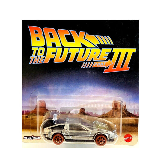 Hot Wheels Premium - DeLorean Back To The Future III Time Machine 1995 - Scala 1/64