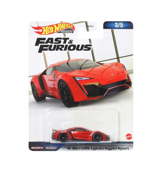 Hot Wheels Premium - W Motors Lykan Hyper Sport Fast &amp; Furious - Scale 1/64