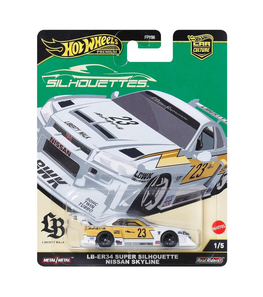 Hot Wheels Premium - LB-ER34 Super Silhouette Nissan Skyline - Series Car Culture - Silhouette - Scala 1/64