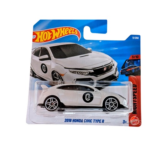 Hot Wheels - 2018 Honda Civic Type-R White - HW Nightspeed 3/10 - Scala 1/64 Circa