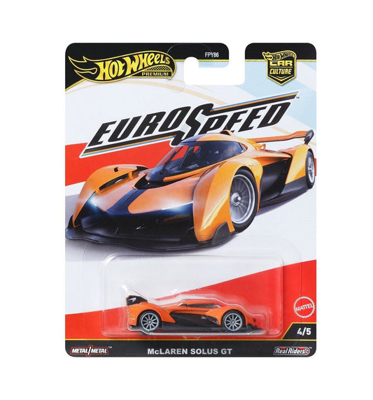 Hot Wheels Premium - McLaren Solus GT - Série Euro Speed ​​​​- Car Culture - Échelle 1/64