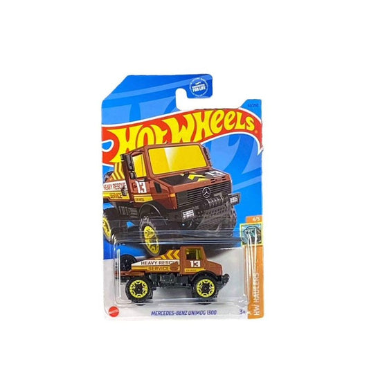 Hot Wheels - Mercedes-Benz Unimog 1300 Brown - HW Haulers 4/5 - Scale 1/64 Approximately