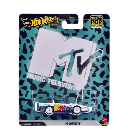 Hot Wheels Premium - '84 Corvette (MTV) - Series Pop Culture - Scala 1/64