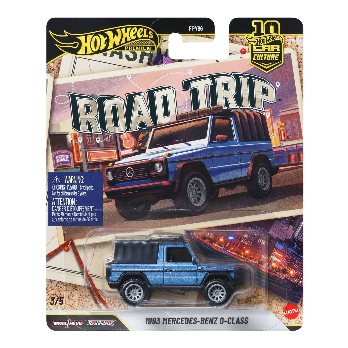 Hot Wheels Premium - 1993 Mercedes-Benz G-Class Road Trip Series - Scala 1/64