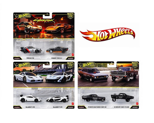 [PRÉCOMMANDE] Hot Wheels Premium - Coffret de 2 voitures HBL96-956Y - Échelle 1/64