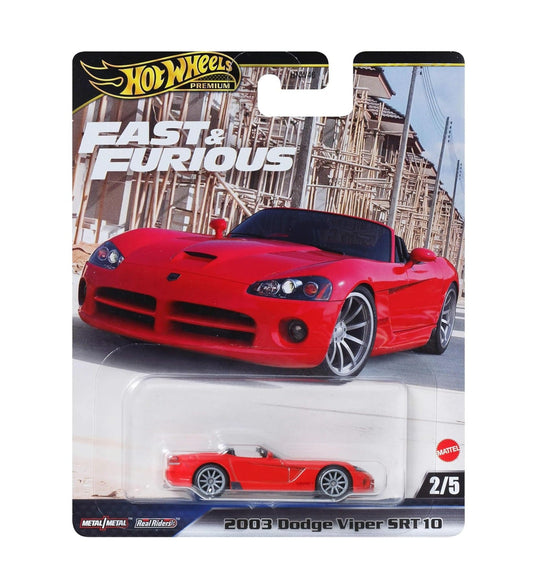 Hot Wheels Premium - 2003 Dodge Viper SRT10 Fast & Furious - Scala 1/64